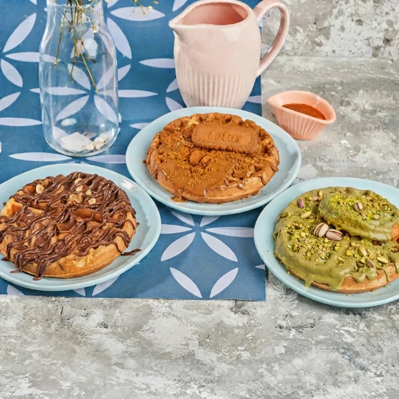 3 وافل دائري